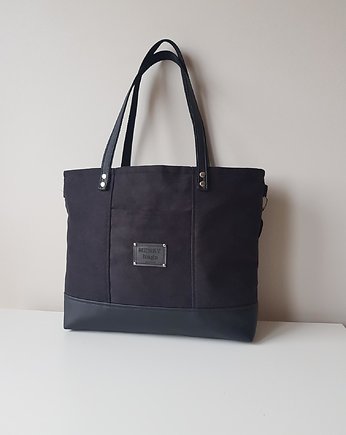 Torebka damska Tote bag Casual czarna, MessyBags