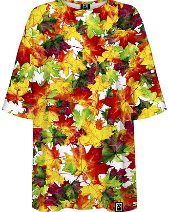 DR.CROW T-shirt Damski Oversize Autumn Leaves, DrCrow