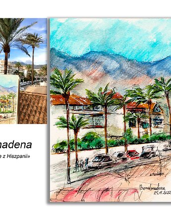 Obraz ręcznie malowany  Hiszpania Benalmadena, Galeria Alma