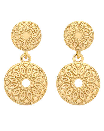 Złote kolczyki z medalionami, SOTHO