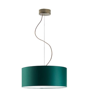 Lampa wisząca do salonu w stylu urban jungle HAJFA z abażurem 40 cm, LYSNE