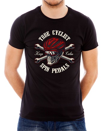 Koszulka  z nadrukiem True cyclist, ART ORGANIC