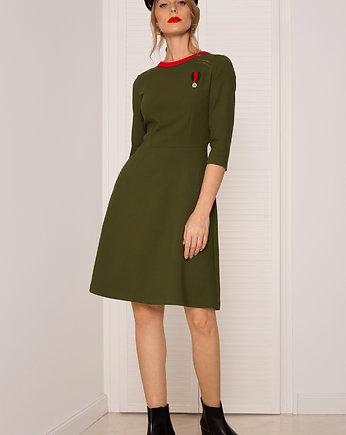 SUKIENKA KHAKI Z Medalem, Kasia Miciak design