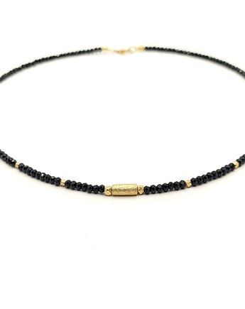 Lśniący spinel i złoto - naszyjnik żmijka, Studio Gazela