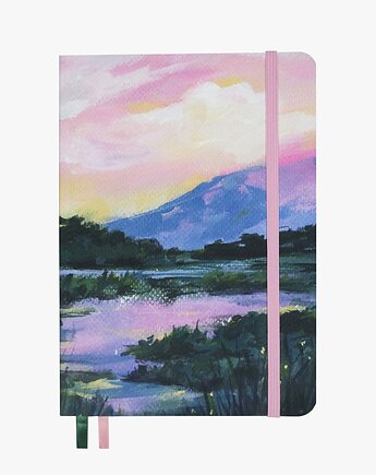 Serenity Valley - notatnik B5, bullet journal, planer w kropki, Devangari Art