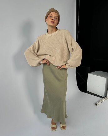 Spódnica Melody midi olive, Patchouli