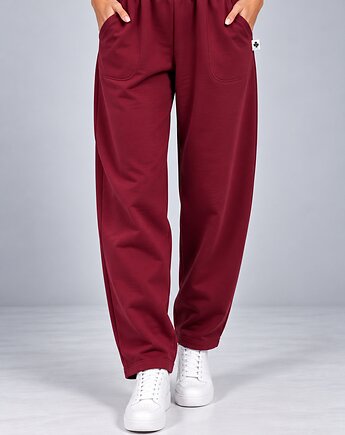 Spodnie  Damskie  BOYFRIEND  zgaszone bordo, 3 for U