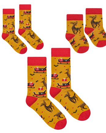 Skarpetki Świąteczne dla Rodziców i Niemowlaka, FAVES. Socks&Friends