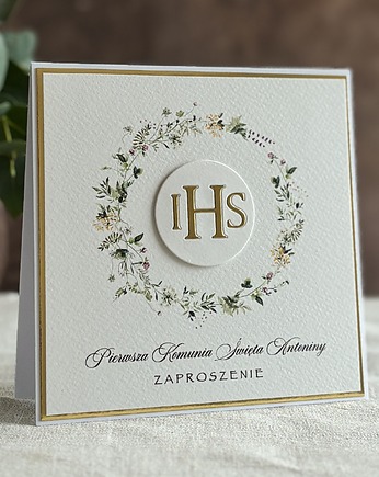 Zaproszenia na komunię, wzór 18, Anna Art and Crafts