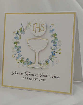 Zaproszenia na Komunię, wzór 27b, Anna Art and Crafts