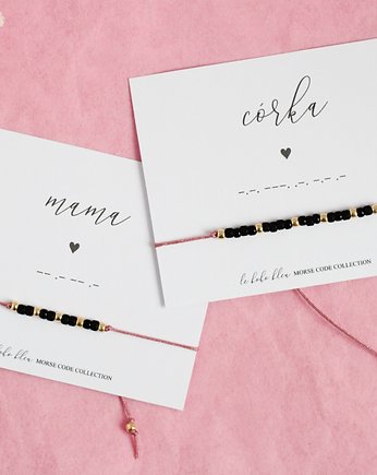 Zestaw - MAMA I CÓRKA Morse Code Bracelets, Le Boho Bleu