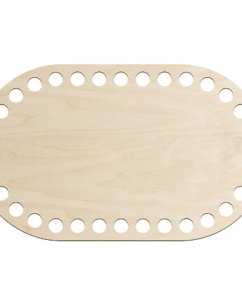 Baza Dno do Koszyczka OWALNA 20x12 cm Spód Podstawa do Torebki na Szydełku, smxdsgn