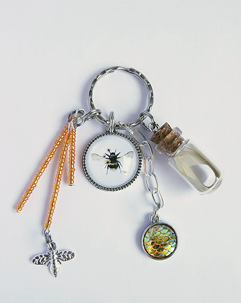 Breloczek - Pszczoła, fiolka, yenoo