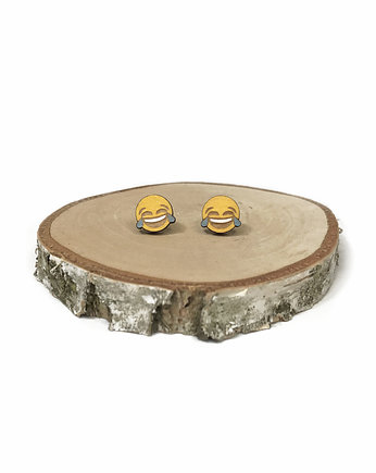 Kolczyki - EMOJI, STREET WOOD