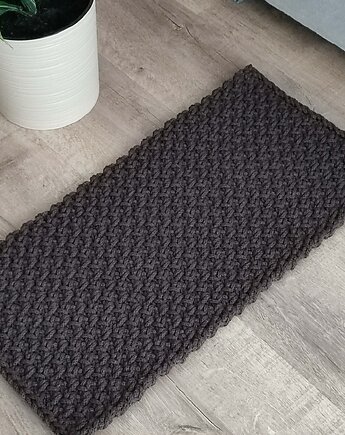Dywan szydełkowy prostokątny ze sznurka 40cmx70cm, MISZ MASZ Dorota Tyszko