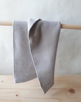 Ręcznik kuchenny tkany  jasny szary, naniby