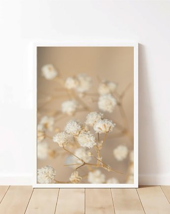 PLAKAT neutralny botaniczny beżowy natura, black dot studio