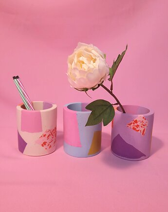 Kubek, okrągły pojemnik na akcesoria, na biurko, do łazienki, Crazzyco