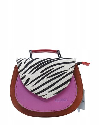 Torebka damska skórzana 4w1 obrotowa klapka, rączka, pasek unikatowa OLIVKA, Olivka Warsaw