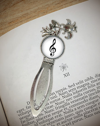 Zakładka do książki - Klucz wiolinowy - lilia, yenoo