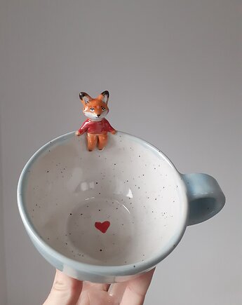 Filiżanka z lisem , kubek , las, Sztuka Dzielna