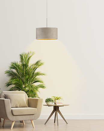 Lampa wisząca w stylu skandynawskim z abażurem 30 cm SINTRA VELUR, LYSNE