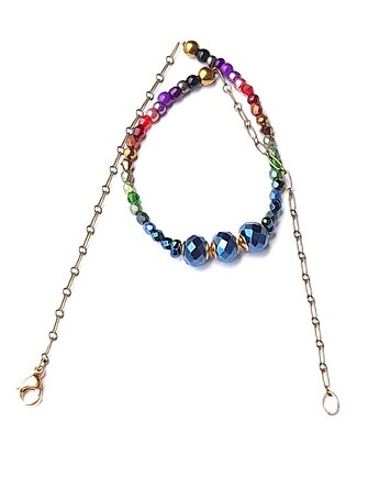 Intensywnie kolorowy naszyjnik w stylizacji etno ciekawy PREZENT handmade, Galeria Limart