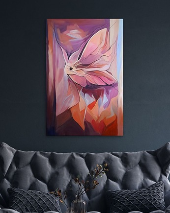 Diem Papilio  - ręcznie malowany, duży obraz akrylowy na płótnie, MOCO DECO Studio