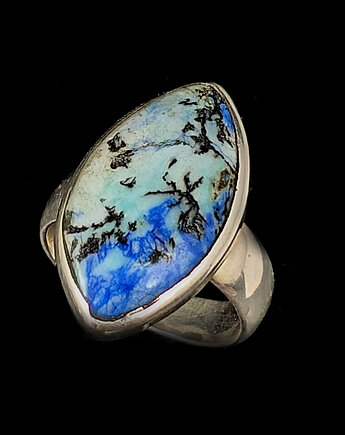 Pierścionek Turkusowy azuryt, Pracownia Neores