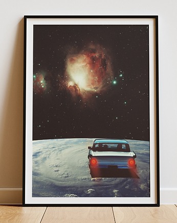 Plakat Destynacja nieznana - Kolaż Fine-art  - Autorska dekoracja ścienna, DAPIDOKA