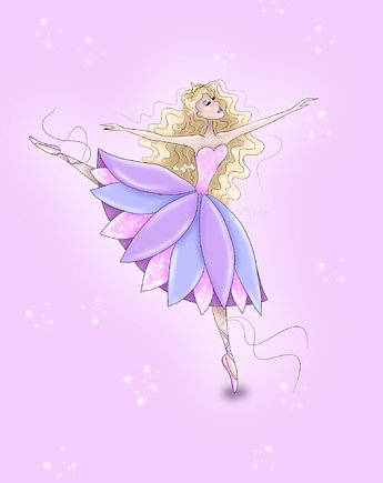 Plakat "Ballerina", Justyna Juszczak ilustracje