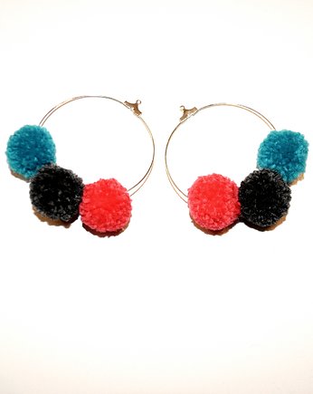 Wyjątkowe kolczyki BOHO POMPOM SUNSET, Sylwia Żak