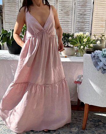 Sukienka lniana Lecce, Nature Bed