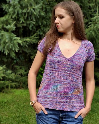 akwarela z lawendą, agat handmade