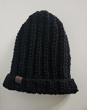 Czapka wełniana w kolorze czarnym, Las i Łąka