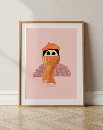 "Winter Outfit" plakat ilustracyjny, holi craft