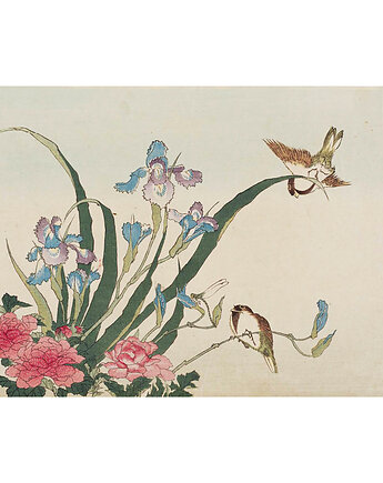 Kartka Premium - Hokusai  "Ptaki II", Galeria LueLue