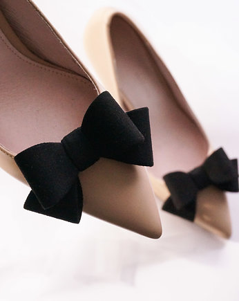 Klipsy do butów Coquet-Kokardki 3D M/Black Suede, Coquet