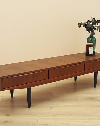 Sideboard tekowy z szufladami, Dania, lata 70., Przetwory design