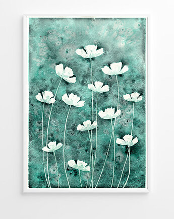 Oryginalna akwarela. Kwiaty A4, Malgorzata Domanska