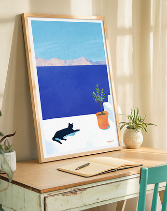 Sjesta nad morzem - plakat 50x70 cm, minimalmill