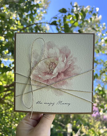 Ręcznie robiona kartka na dzień matki, dla mamy, sorte