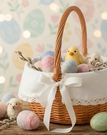 Serwetka do koszyka WIĄZANA duża KLASYCZNA, Monart