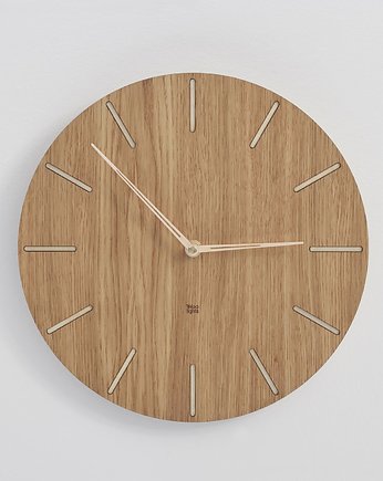 Nowoczesny drewniany zegar ścienny, Woolights