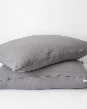 Lniana Poszewka Na Suwak TRUE GRAY, so linen!