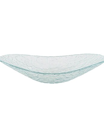 Patera szklana, duński design, lata 70, produkcja: Dania, Przetwory design