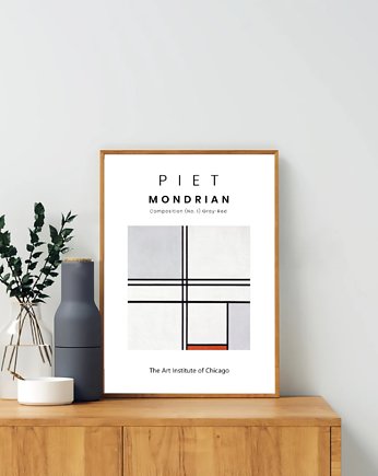 PLAKAT Piet Mondrian, plakat abstrakcyjny, black dot studio
