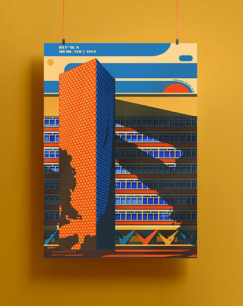 Plakat Berlin - Niemeyer, Adam Kosik