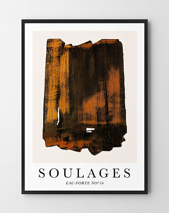 Plakat Soulages Eau Forte No 16, OKAZJE - Prezenty pod Choinkę
