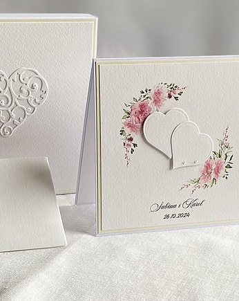 Kartka ślubna z pudełkiem i kopertą, WP 54, Anna Art and Crafts